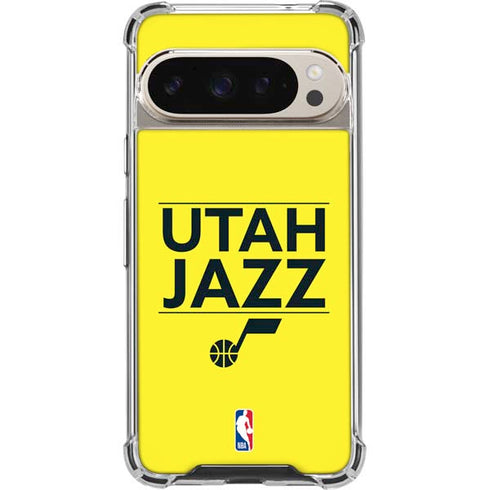 NBA Utah Jazz Standard - Yellow Pixel 9 Pro XL Clear Case